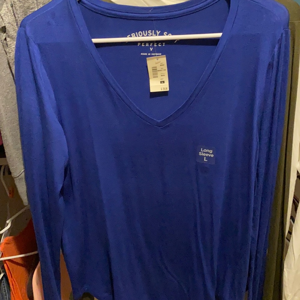Super soft V neck AERO long sleeve